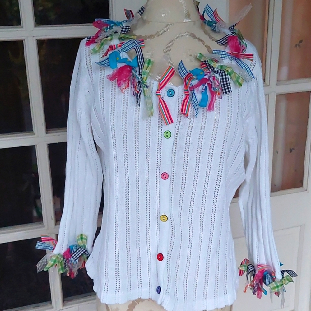 Design Options by Philip & Jane Gordon Colorful Cardigan